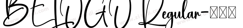 BELOGO Regular字体转换